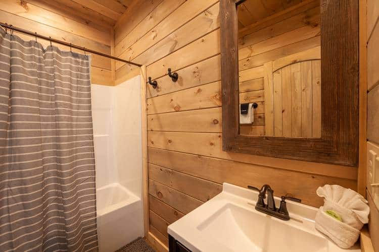 bathroom in a cabin