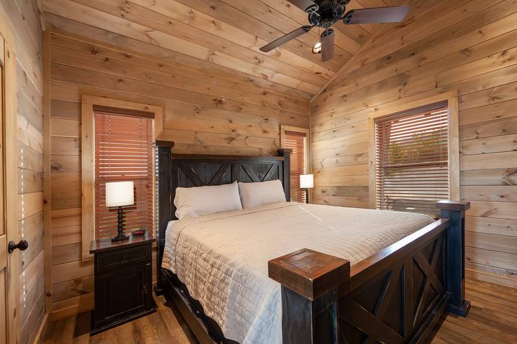 bedroom in a cabin